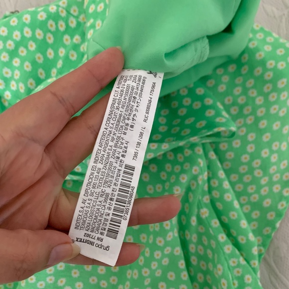 Zara Green Daisy Romper - Picture 9 of 9